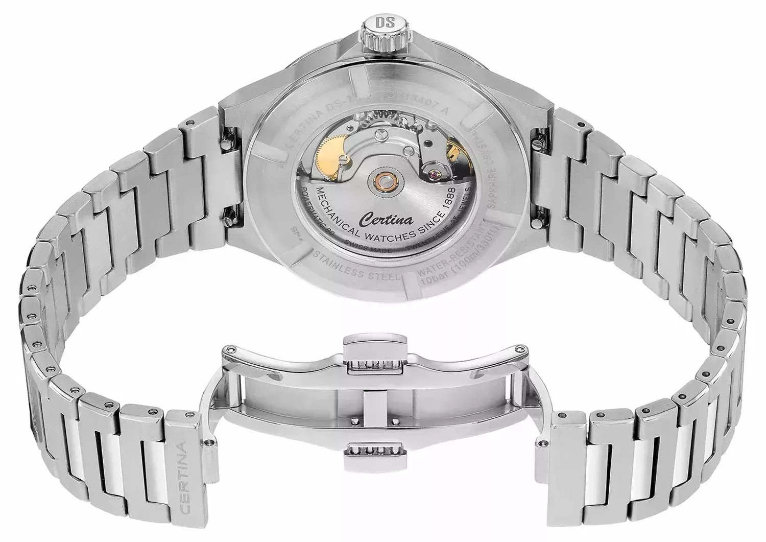 Zegarek Certina z zieloną tarczą DS 7 Powermatic 80 C043.407.22.091 (1).webp