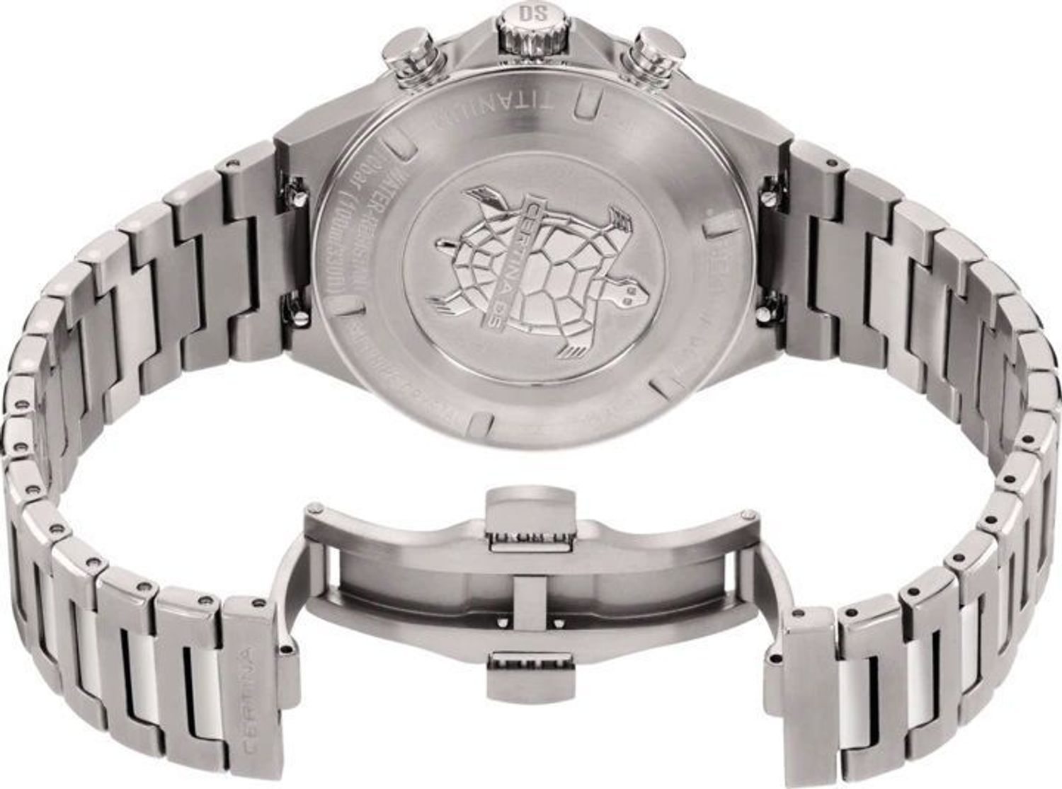  Zegarek męski Certina DS-7 Chronograph Titanium C043.417.44.041.00. Męski zegarek Certina. Zegarek męski tytanowy. Zegarek męski tytanowy z chronografem. Zegarek męski Certina z tytanu. Męski zegarek na bransolecie na prezent (2).jpg