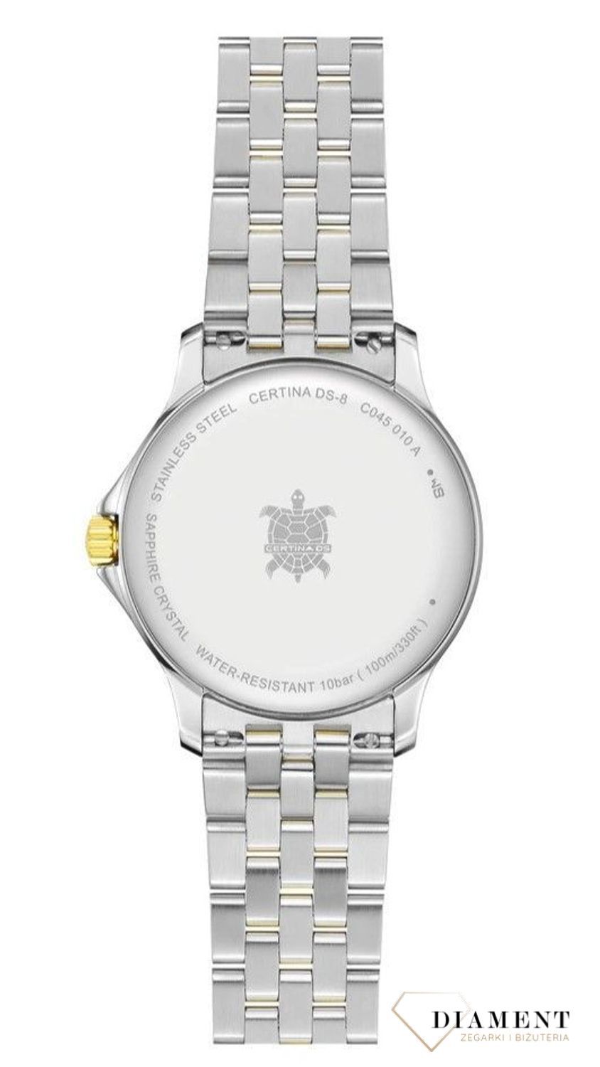 Zegarek damski Certina DS-8 Lady 31mm bicolor C045.010.22.031.00. Zegarek damski do nurkowania. Damski zegarek Certina na prezent. Damski zegarek szwajcarski bicolor. Pomysł na prezent dla kobiety. 1.jpg