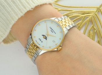 Certina DS-8 Moon Phase Lady C045.223.22.111.00 – damski zegarek z fazami księżyca, stalowa bransoleta (2).jpg