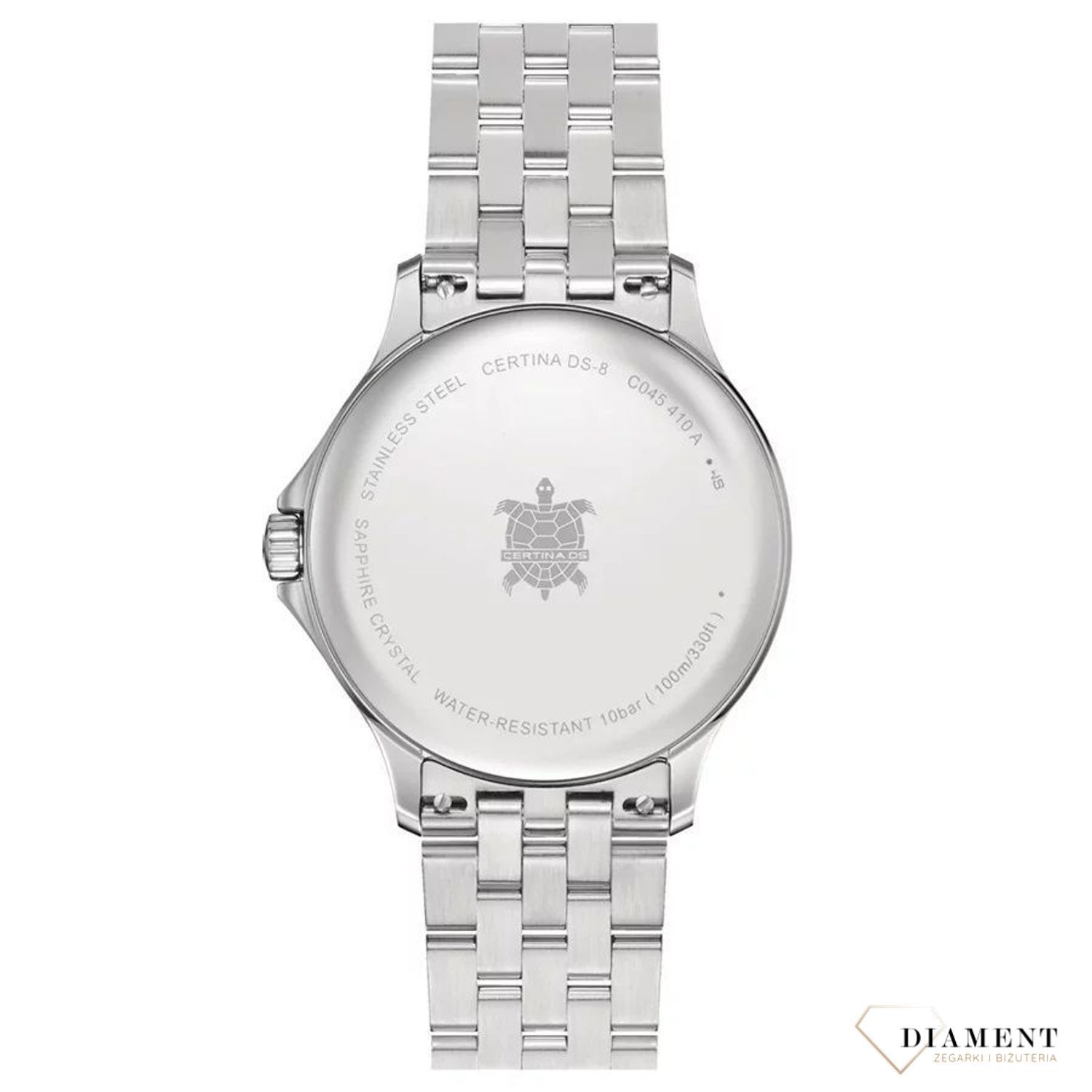 Zegarek męski Certina C045.410.11.051.00 DS-8 Gent 40mm. Zegarek męski Certina. Zegarek męski na bransolecie. Męski zegarek szwajcarski Certina. Zegarek klasyczny na bransolecie Certina.1.jpg