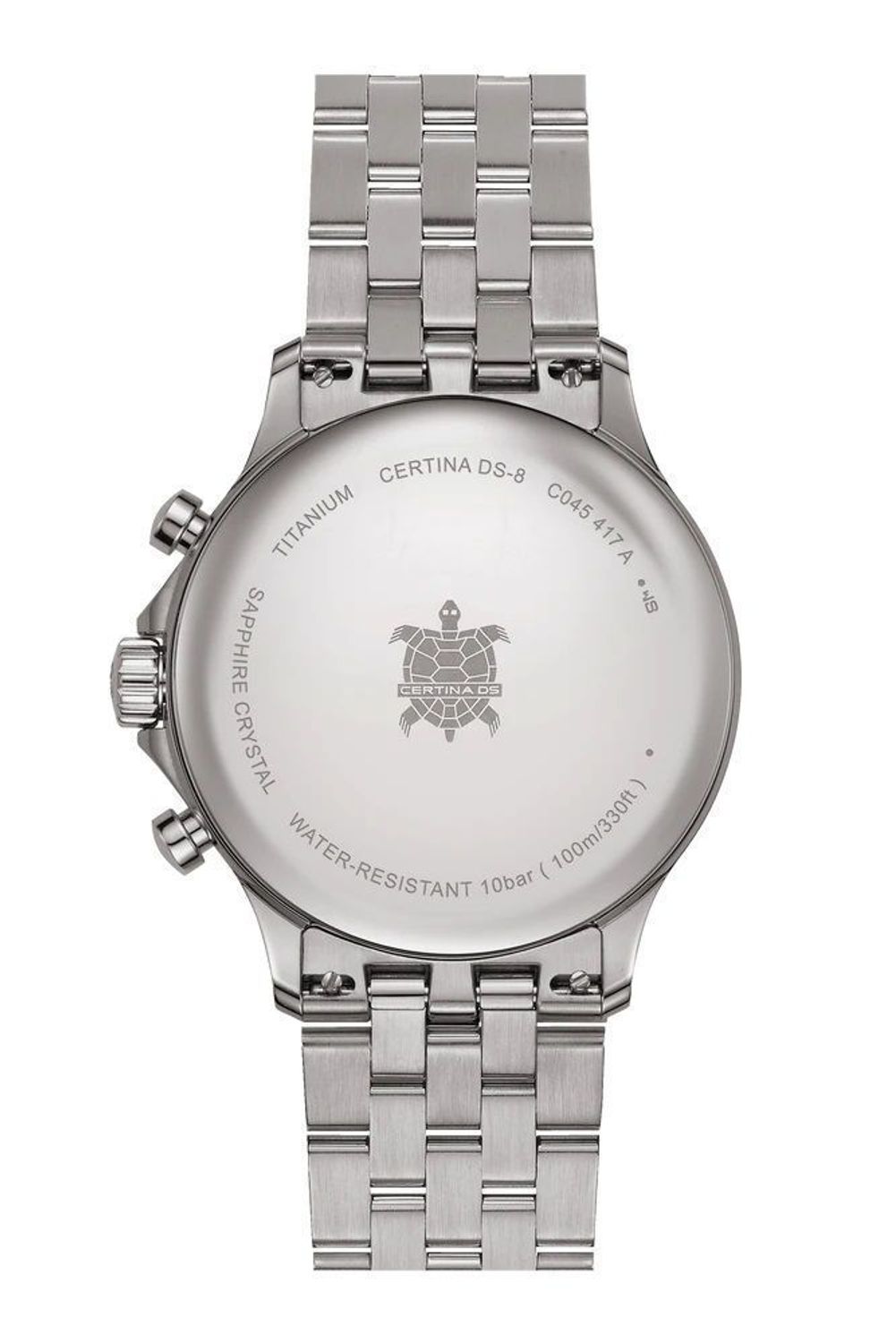 Zegarek męski Certina DS-8 Chrono C045.417.44.011.00. Zegarek męski Certina. Zegarek męski na bransolecie. Męski zegarek szwajcarski Certina. Zegarek klasyczny na bransolecie Certina. Zegar tytanowy Certina (4).jpg