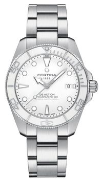 Zegarek męski biały Certina DS Action Diver Powermatic 80 C048.407.11.011 (1).jpg