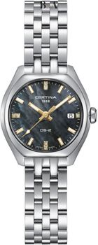 Elegancki damski zegarek Certina C049.210.11.126.01 Swiss Made z diamentami, kwarcowym mechanizmem i szkłem szafirowym. Idealny na co dzień i wyjątkowe okazje.1.jpg