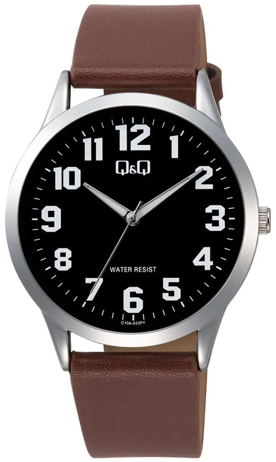 Zegarek męski QQ na brązowym pasku C10A-033P.jpg