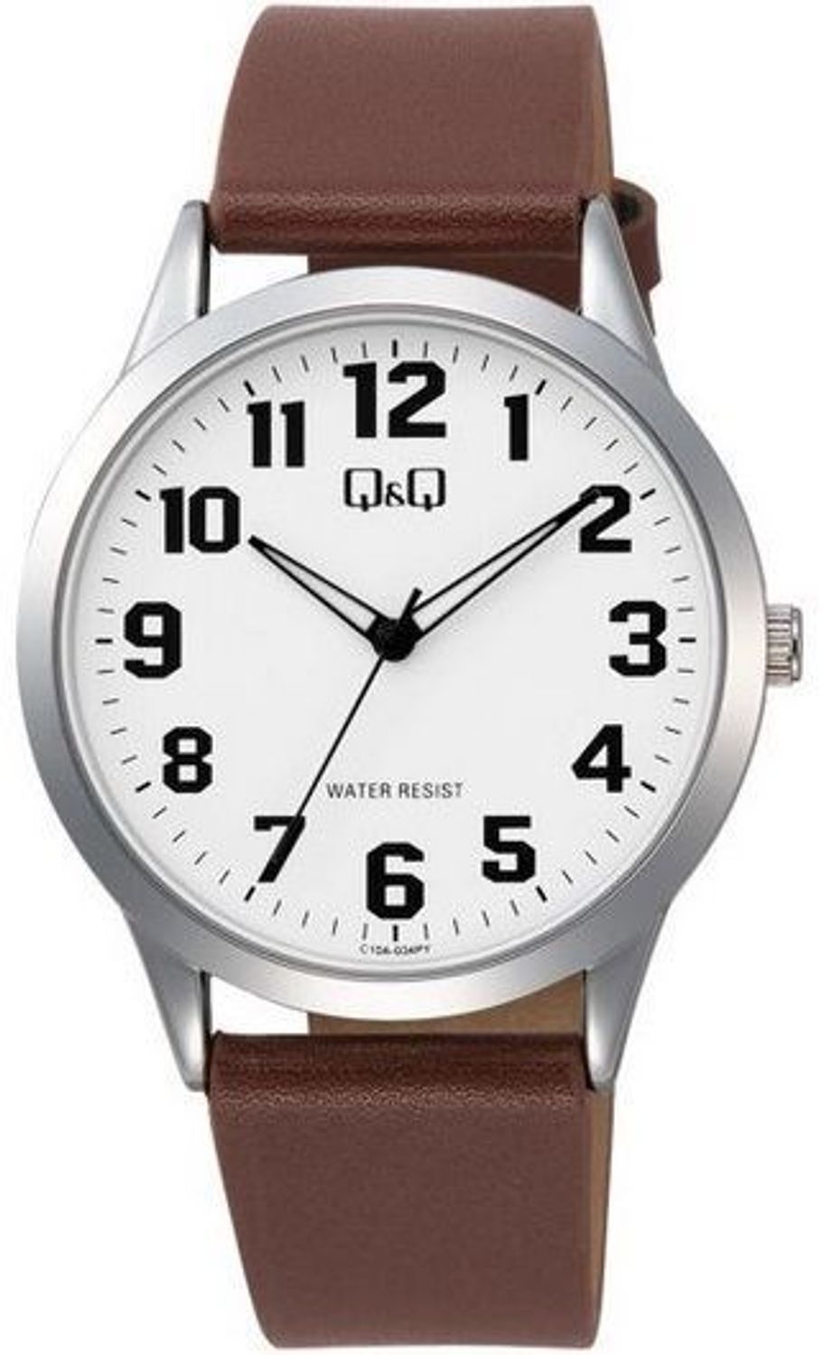 Zegarek męski QQ na brązowym pasku C10A-034P.jpg