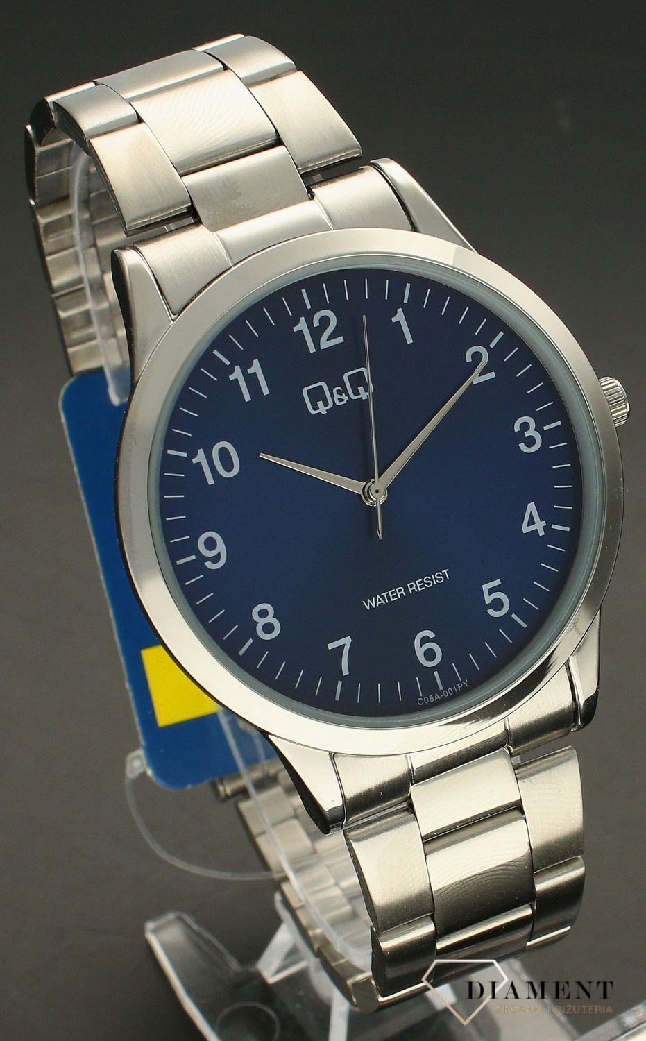 Zegarek damski Q&Q na bransolecie C11A-003P. Zegarek damski na bransolecie. Zegarek damski z wyraźnymi cyframi. Zegarek damski QQ idealny na prezent dla kobiety..jpg