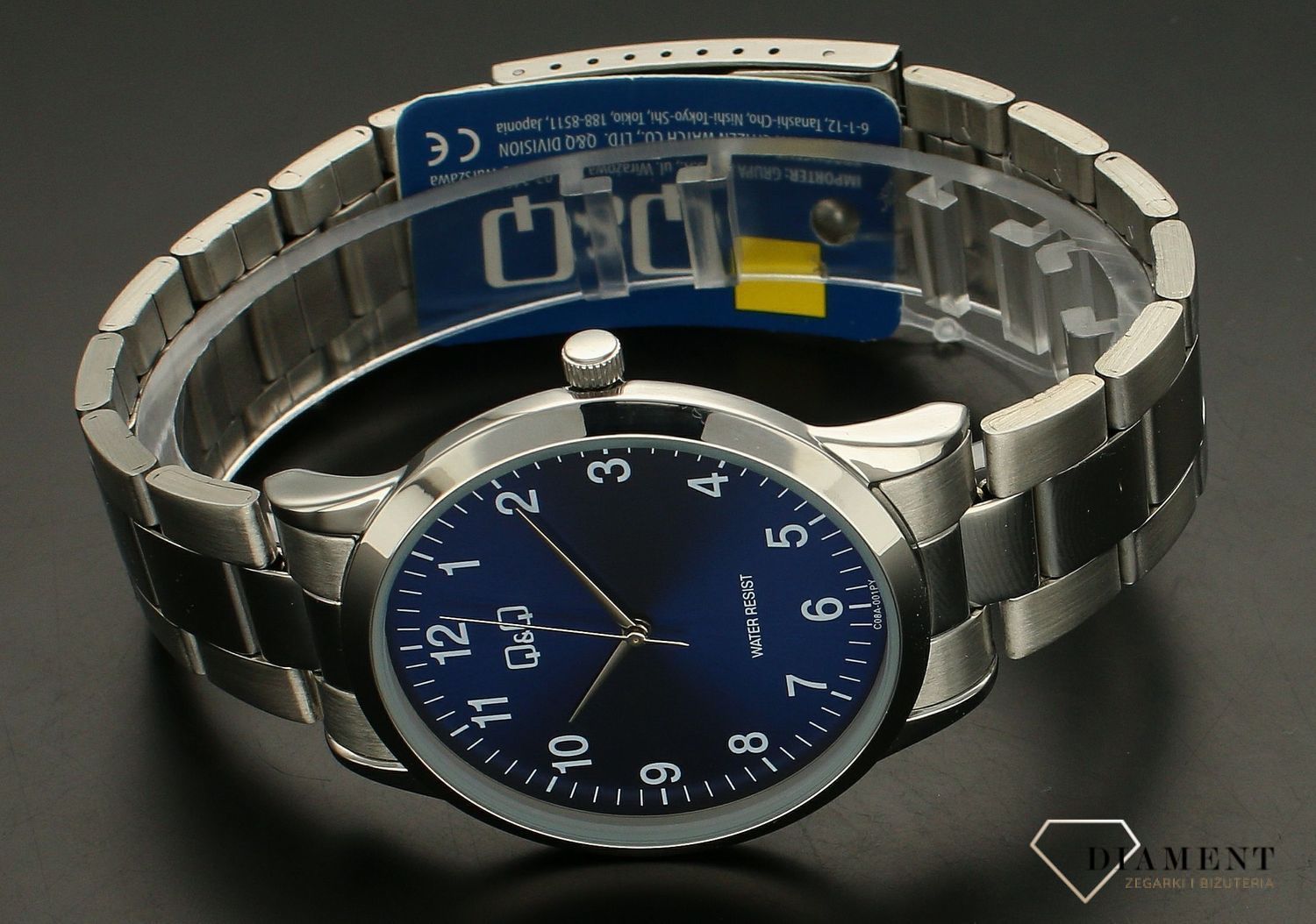 Zegarek damski Q&Q na bransolecie C11A-003P. Zegarek damski na bransolecie. Zegarek damski z wyraźnymi cyframi. Zegarek damski QQ idealny na prezent dla kobiety..jpg