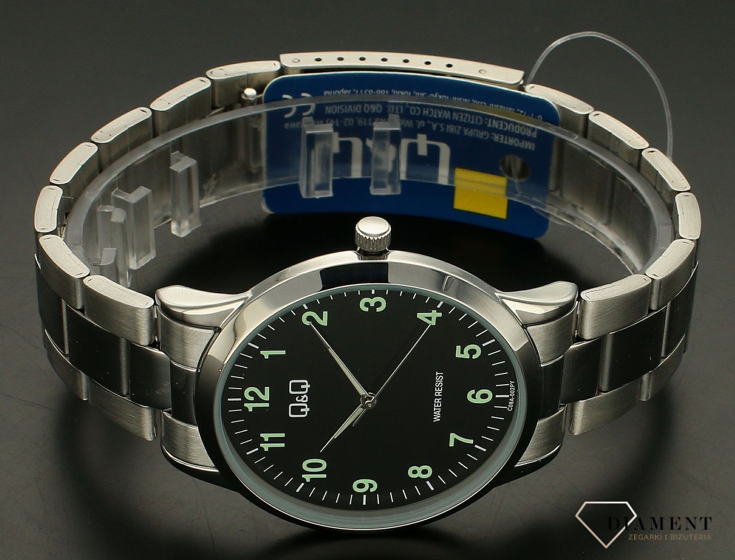 Zegarek damski Q&Q na bransolecie z iluminacyjnymi wskazówkami C11A-004P. Zegarek damski na bransolecie. Zegarek damski z wyraźnymi cyframi. Zegarek damski QQ idealny na prezent dla kobiety (2).jpg