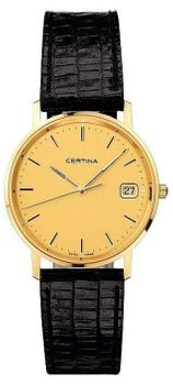 Zegarek Certina C152.9289.68.31 Gold 18K – damski zegarek na czarnym pasku skórzanymd.jpg