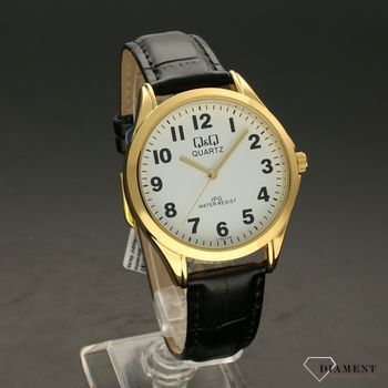 Zegarek męski klasyczny, czytelny na skórzanym pasku QQ C192-104 (1).jpg