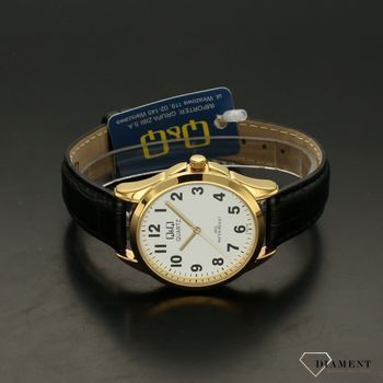 Zegarek męski klasyczny, czytelny na skórzanym pasku QQ C192-104 (3).jpg