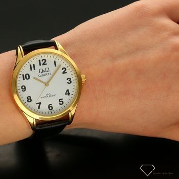 Zegarek męski klasyczny, czytelny na skórzanym pasku QQ C192-104 (5).jpg