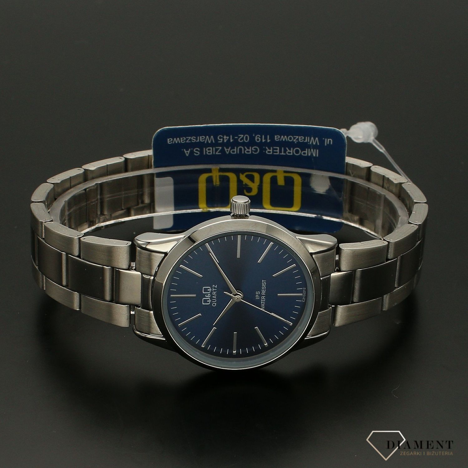 Zegarek damski QQ Classic C213-212. Zegarek klasyczny damski. Zegarek damski na bransolecie. Zegarek na srebrnej bransolecie. Ze (3).jpg