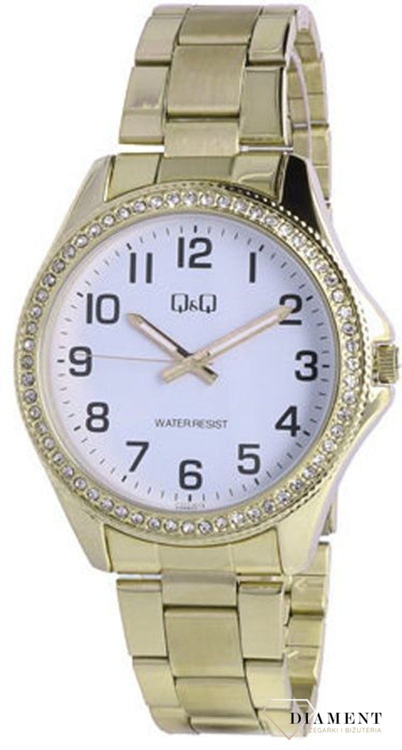 Damski biżuteryjny zegarek Q&Q C222-004.jpg