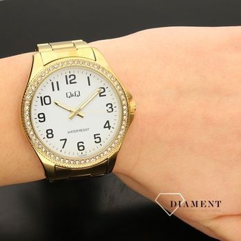 Damski biżuteryjny zegarek Q&Q C222-004 (5).jpg