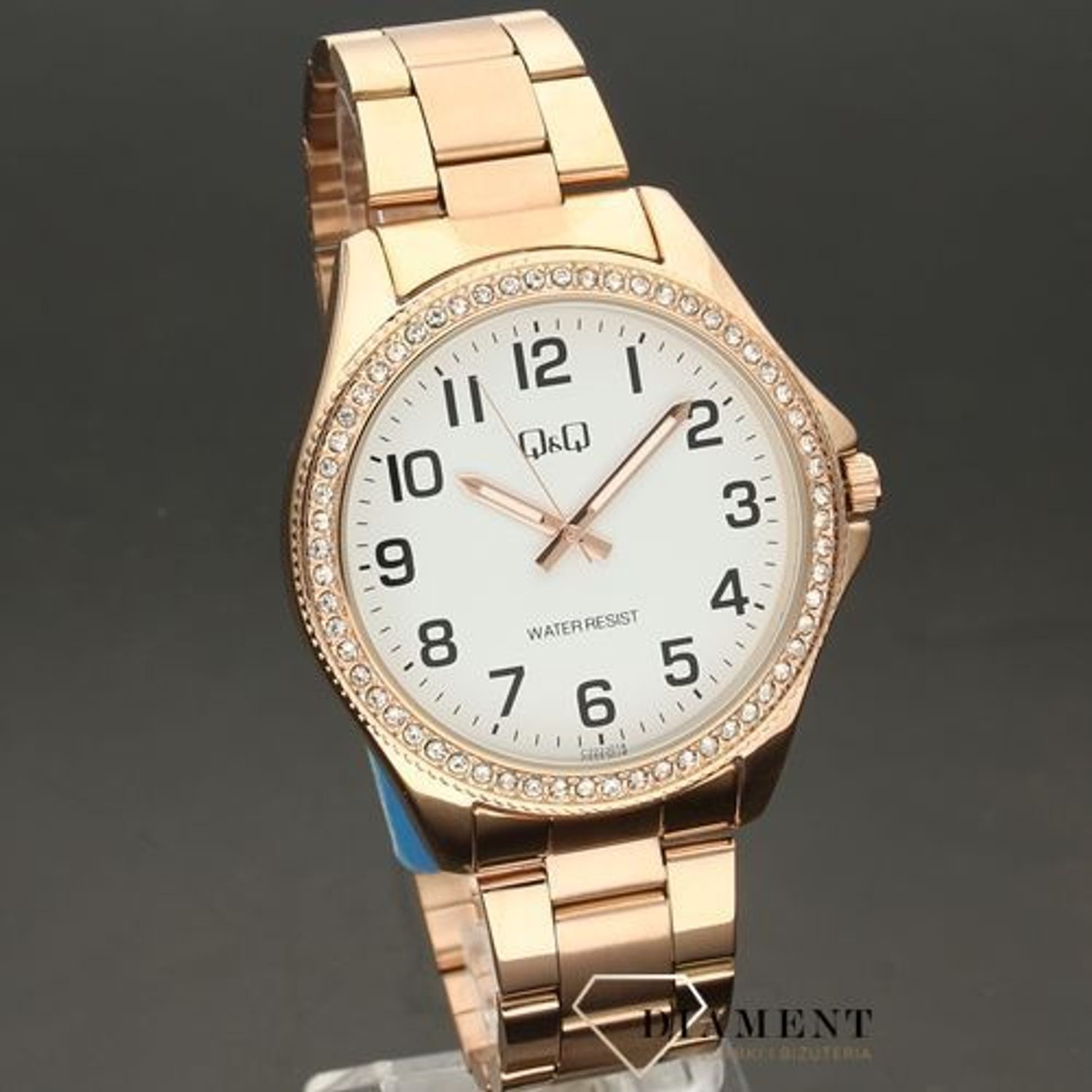 Damski biżuteryjny zegarek Q&Q C222-014.jpg