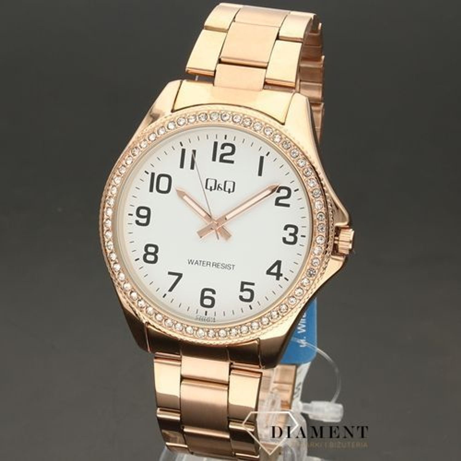 Damski biżuteryjny zegarek Q&Q C222-014.jpg