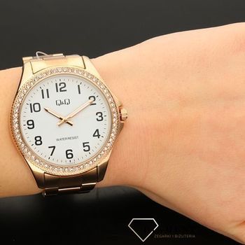 Damski biżuteryjny zegarek Q&Q C222-014 (5).jpg