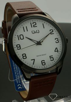 Zegarek męski QQ na brązowym pasku C32A-001P (3).jpg