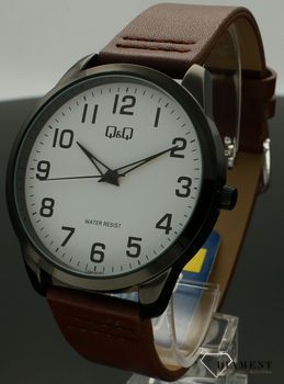 Zegarek męski QQ na brązowym pasku C32A-001P (4).jpg