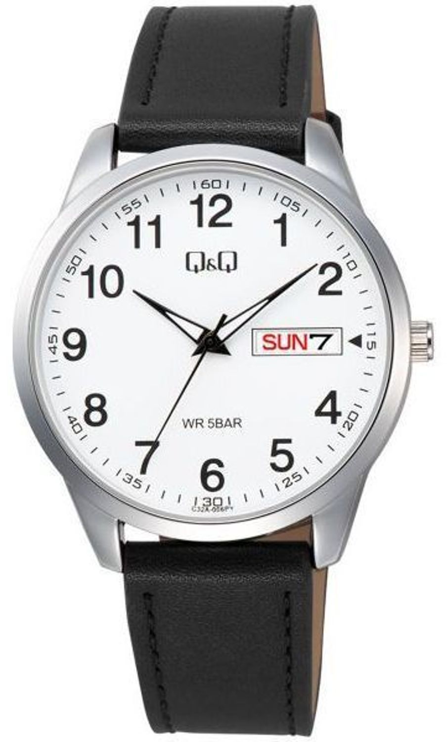 Zegarek męski QQ na czarnym pasku C32A-006P.jpg
