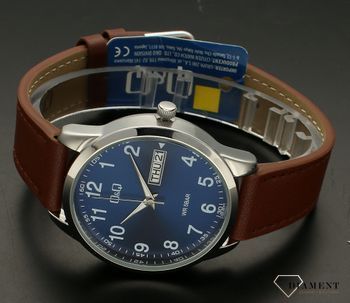 Zegarek męski QQ na brązowym pasku C32A-007P (2).jpg