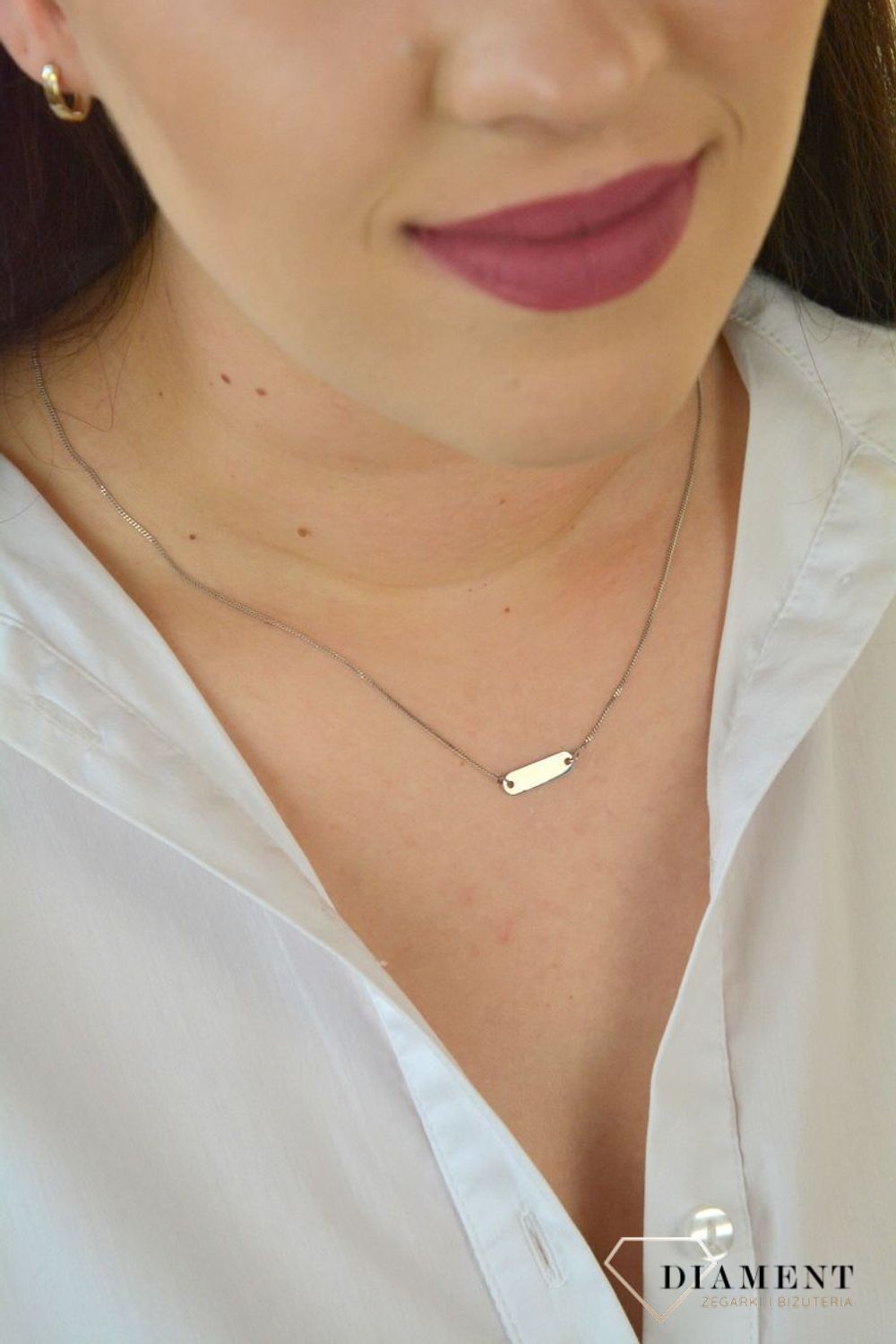 Srebrny naszyjnik celebrytka blaszka do graweru C40-DIB-INR0011.jpg