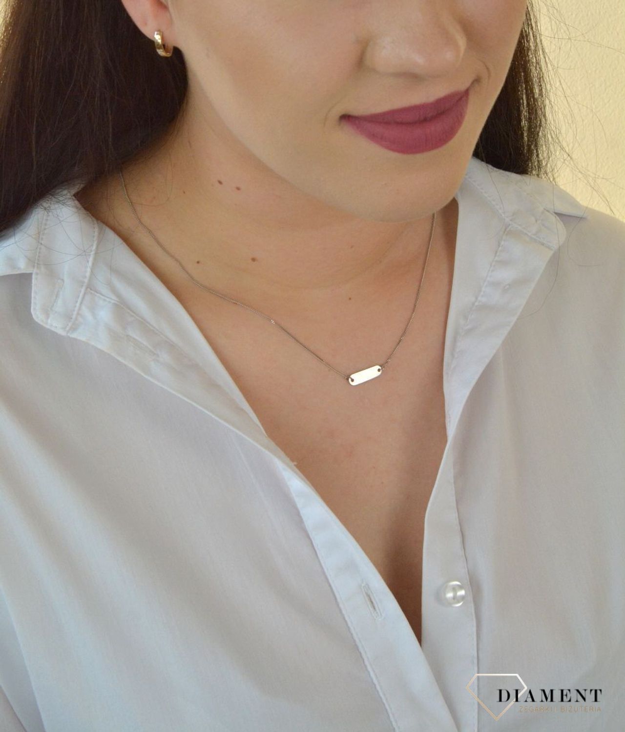 Srebrny naszyjnik celebrytka blaszka do graweru C40-DIB-INR0011.jpg