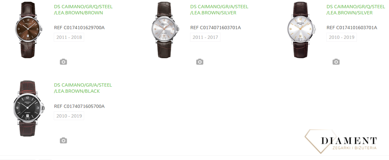 Pasek do zegarka Certina C600016251 oryinalny CERTINA brązowy 2118 MM.jpg