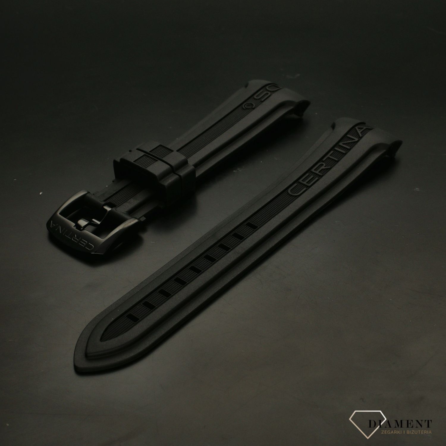 Oryginalny Pasek do zegarka Certina C603018054 czarny.jpg