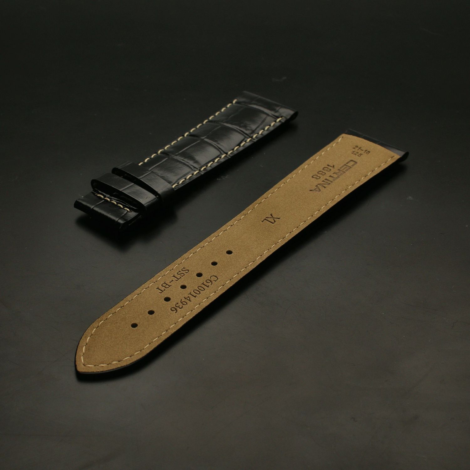 Oryginalny Pasek do zegarka Certina C610014940 czarny 20 mm.jpg