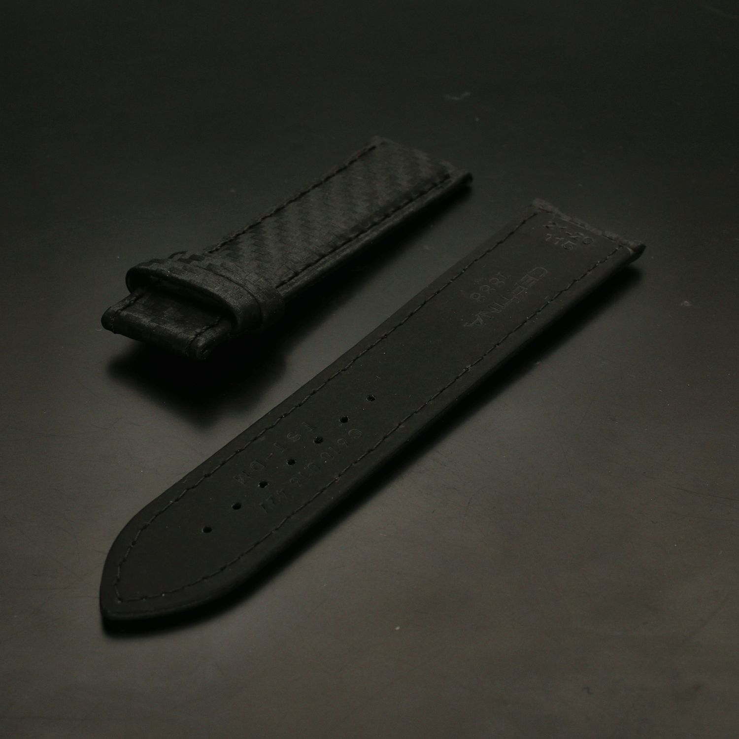 Oryginalny Pasek do zegarka Certina C610016427 czarny 20 mm.jpg