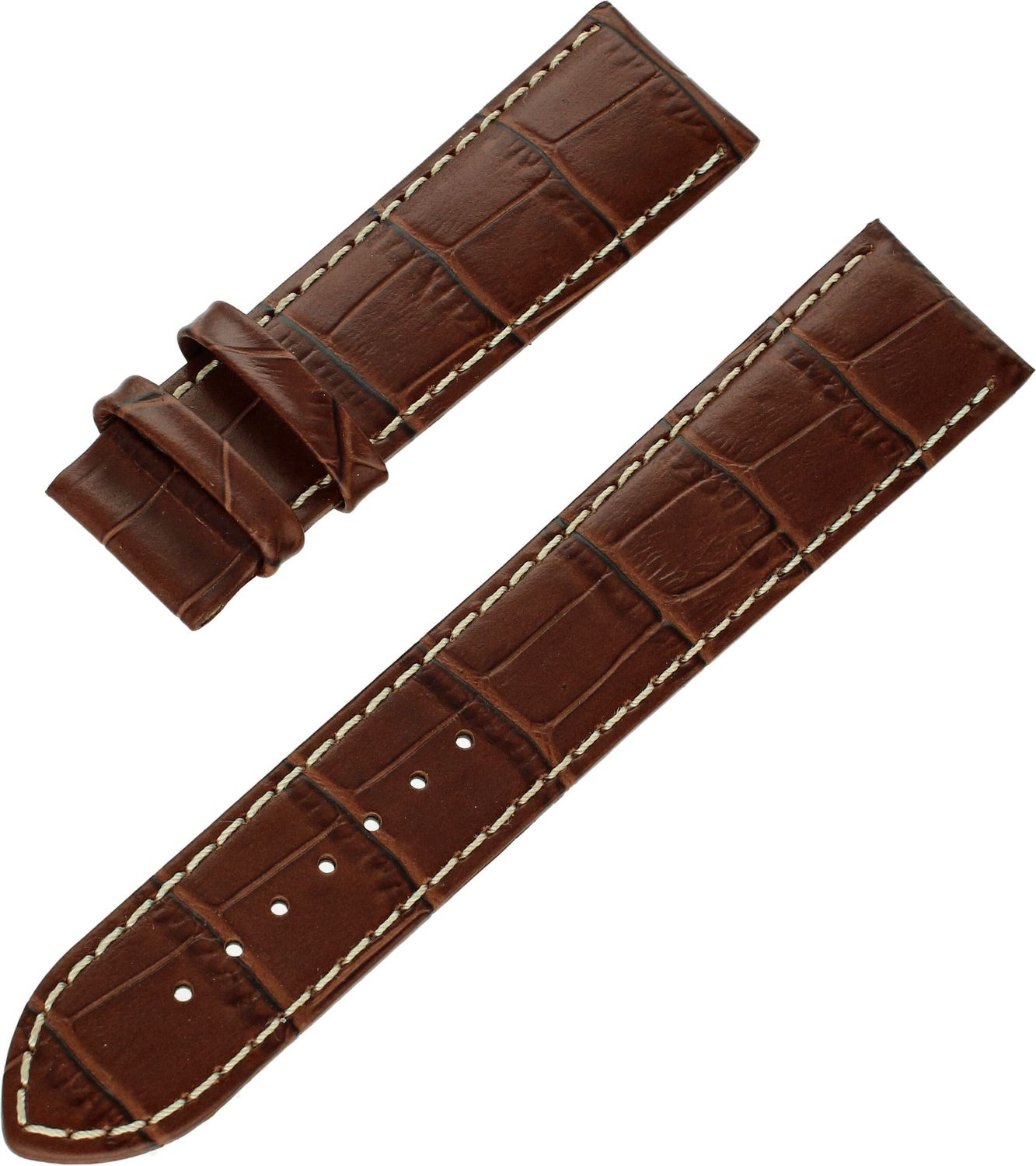 Pasek do zegarka Certina C610018859 22 mm jasny brąz . Pasek do zegarka Certina 22 mm. Pasek do szwajcarskiego zegarka Certina 22mm wzór aligatora..jpg