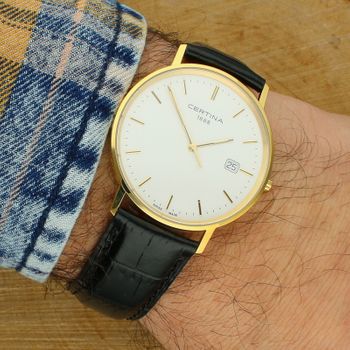 Złoty Zegarek Certina Gold 14K – Swiss Made C901.410.16.011.00 gold.jpg