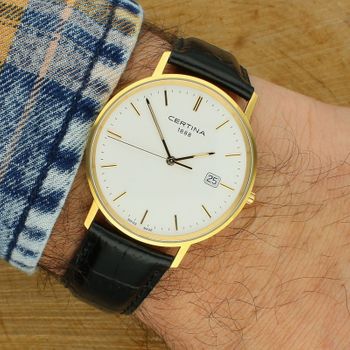 Złoty Zegarek Certina Gold 14K – Swiss Made C901.410.16.011.00.jpg