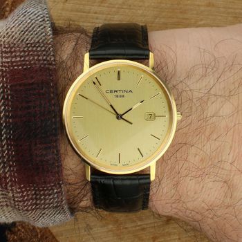 Certina Gold C901.410.16.021.00 – złoty zegarek męski luksusowy gold.jpg