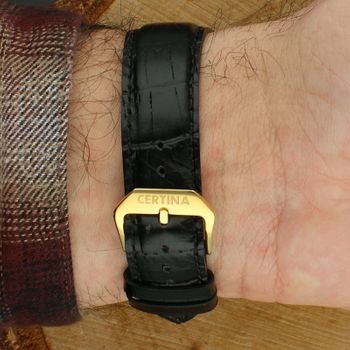 Certina Gold C901.410.16.021.00 – złoty zegarek męski luksusowy zapięcie.jpg