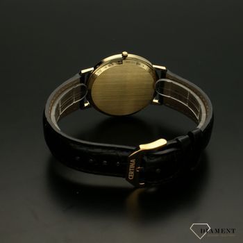 Złoty zegarek męski na pasku Certina C901.410.16.021.00 złoto 585 z kwarcowym mechanizmem to ekskluzywny model dla dojrzałego mężczyzny. Z (4).jpg