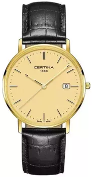 Złoty zegarek męski na pasku Certina C901.410.16.021.00 złoto 585.webp