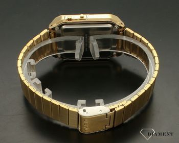 Zegarek Casio Vintage vintage Edgy z kalkulatorem w złotym kolorze CA-500WEG-1AEF. Zegarek Casio z kalkulatorem (4).jpg