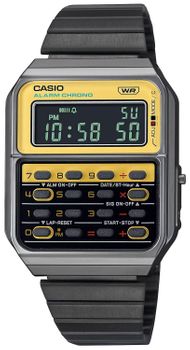 Zegarek Casio CA-500WEGG-9BEF Vintage Edgy z kalkulatorem. Nietypowy zegarek na prezent. Zegarek z kalkulatorem. Zegarek vintage, retro. Zegarek na komunię. Zegarek na prezent dla mężczyzny.  zegarek czarny.3.jpg