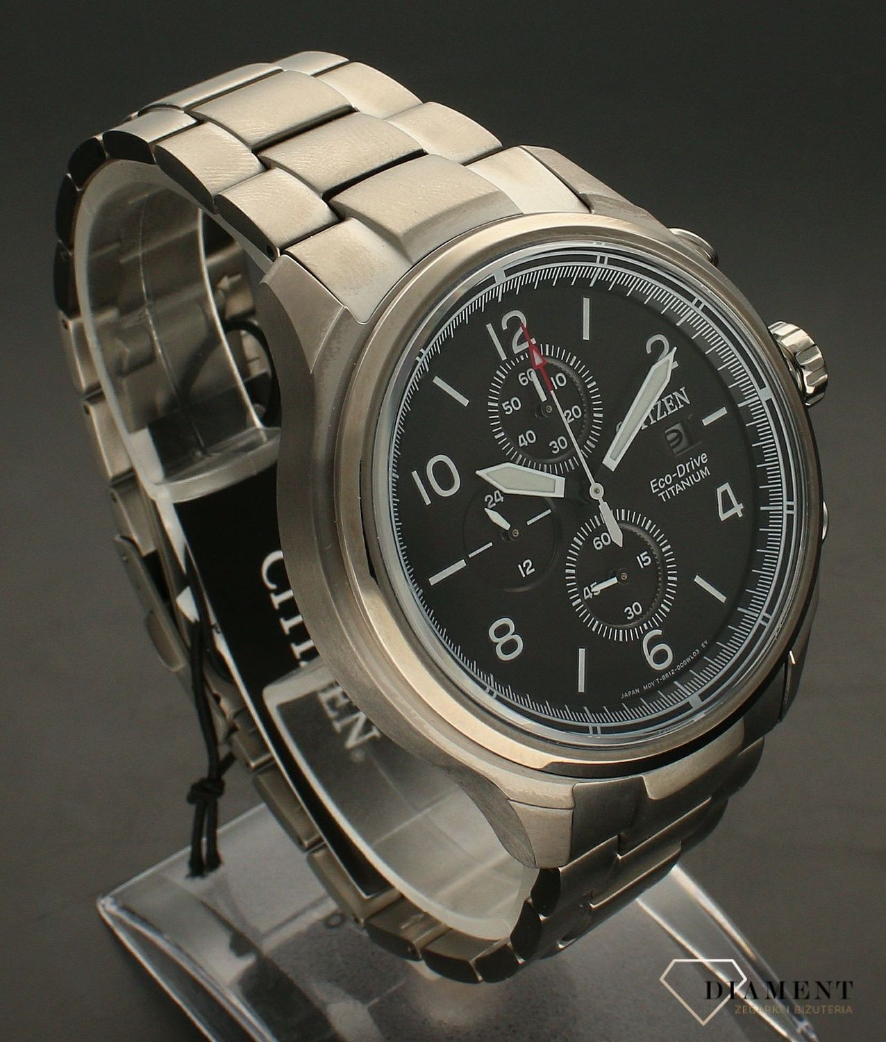 Zegarek męski Citizen Super Titanium Eco-Drive CA0810-88E jest to zegarek, w których wykorzystano innowacyjna technologie Eco – Drive, wykorzystuje on różne źródła energii, przez co jest przyjaźniejszy dla środowiska.webp