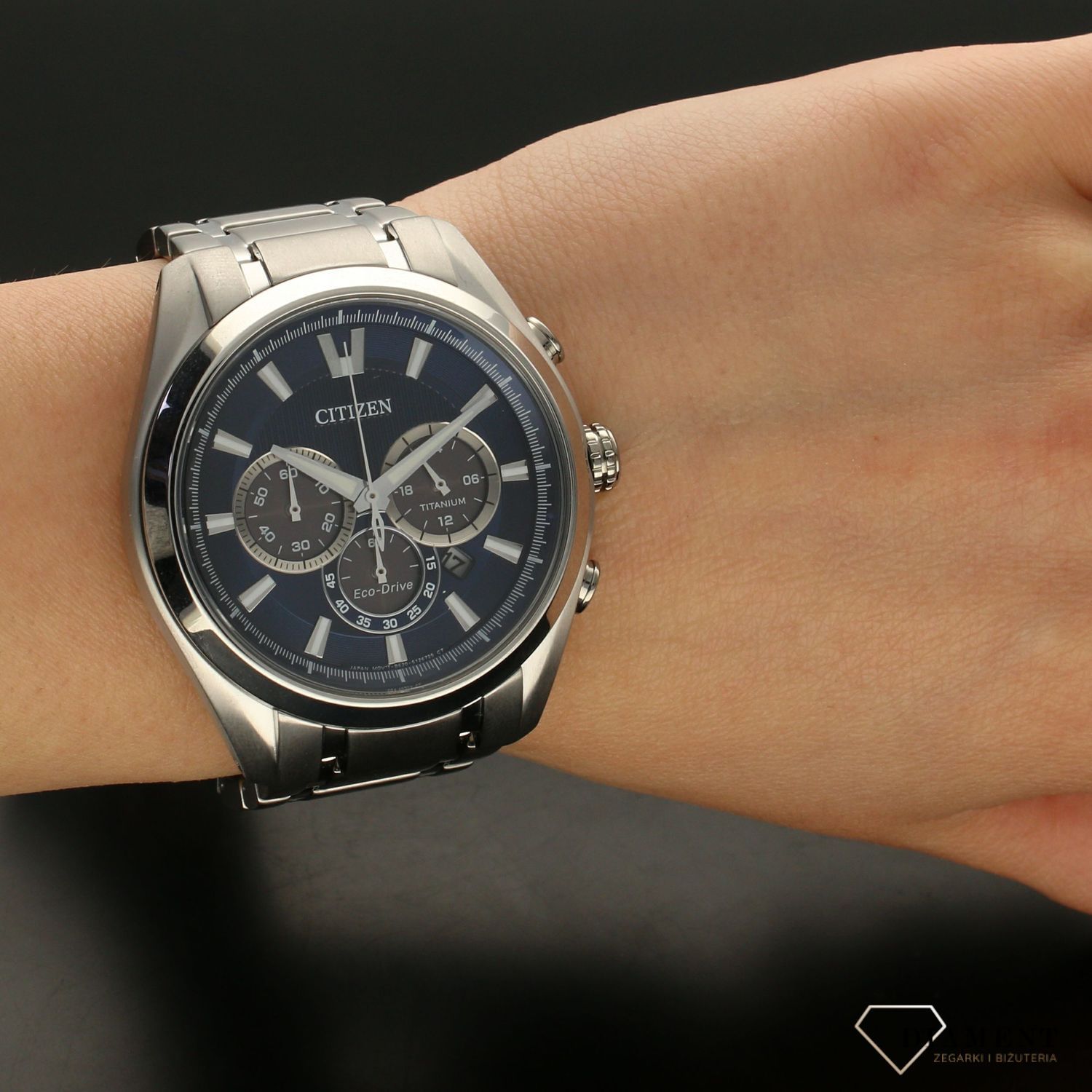 Zegarek męski tytanowy Citizen Eco-drive CA4010-58L - www.zegarki-diament.pl