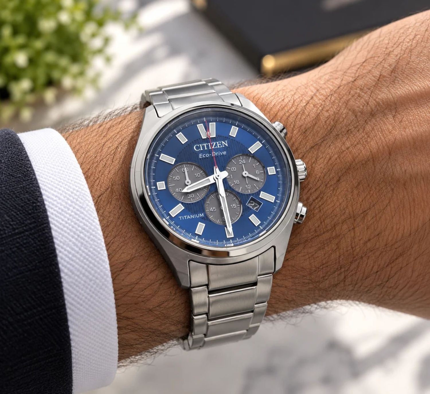 ⌚ Citizen CA4750-51L Super Titanium Eco-Drive 💙 Tytanowa koperta, niebieska tarcza, chronograf, szkło szafirowe i 10 BAR. Sprawdź!.jpg