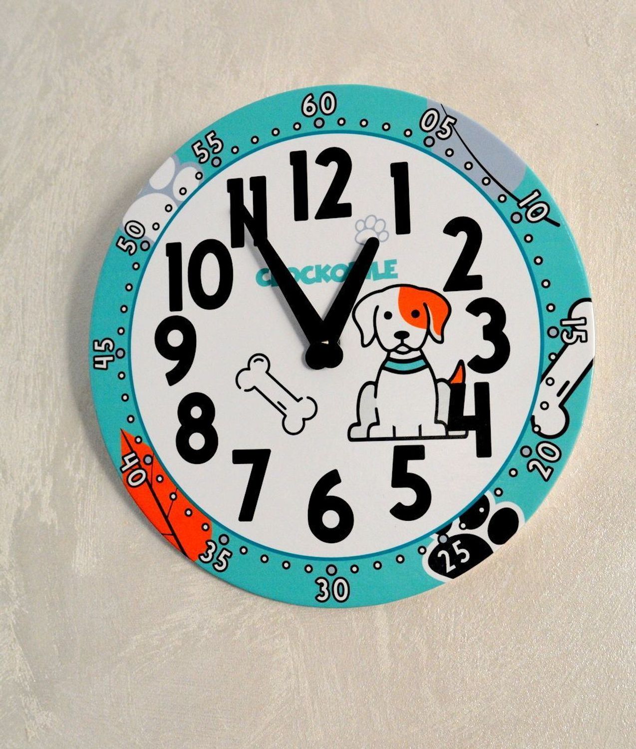 Zegar dziecięcy LAVVU na ścianę z pieskiem CCT0033 (2).jpg