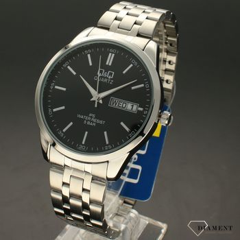 Zegarek męski Q&Q na bransolecie CD02-212 ⌚ Zegarki męskie z bransoletą✓ (2).jpg