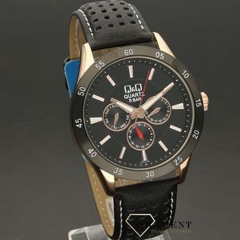Męski zegarek Q&Q Fashion Leather CE02-532 (1).jpg