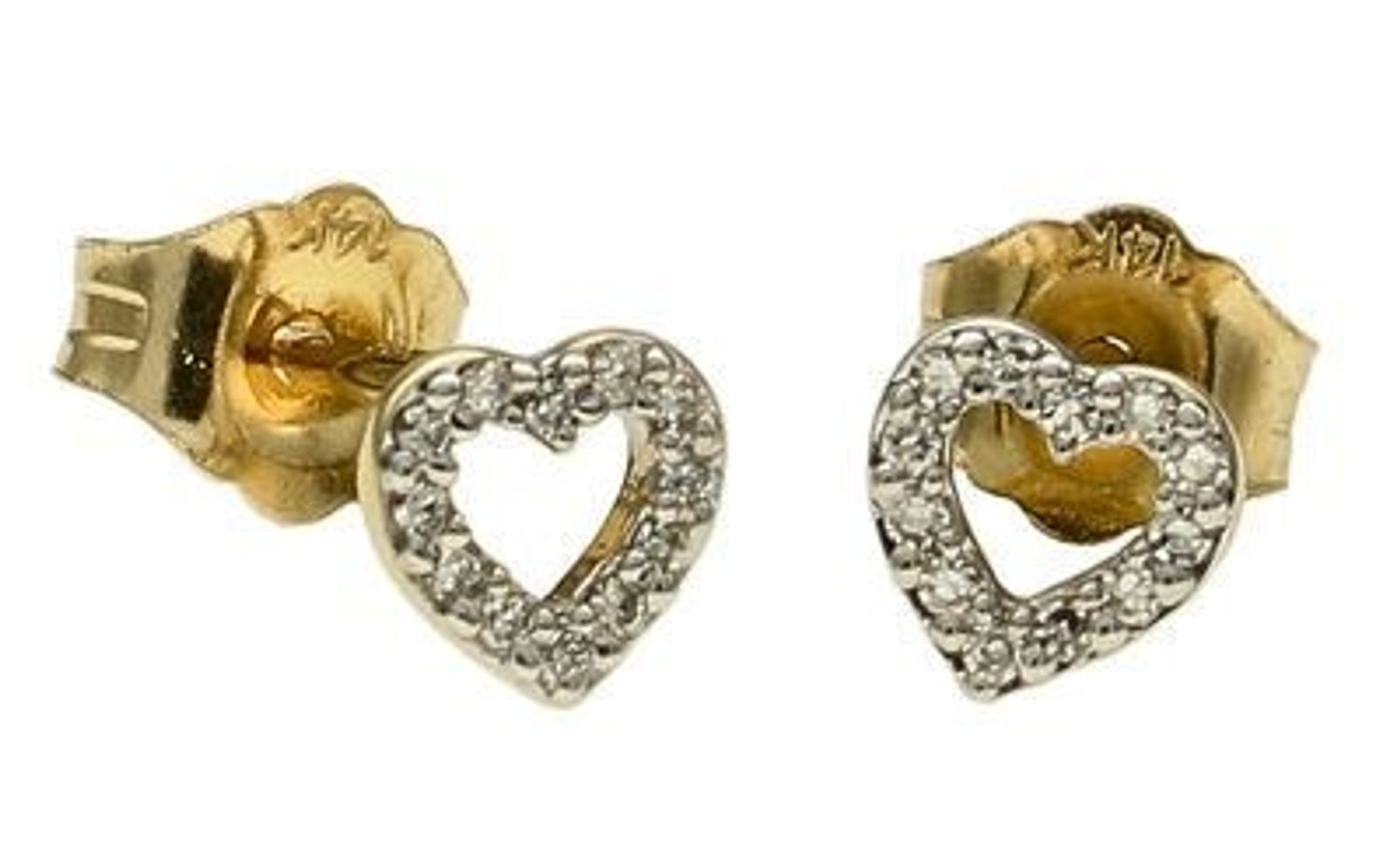 Kolczyki złote Delikatne serduszka 0,08 ct 585 CE5685Y (3).jpg