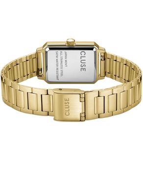Zestaw Cluse Féroce CG11507 – złoty zegarek damski z podwójną pozłacaną bransoletką Figaro zapięcie.jpg